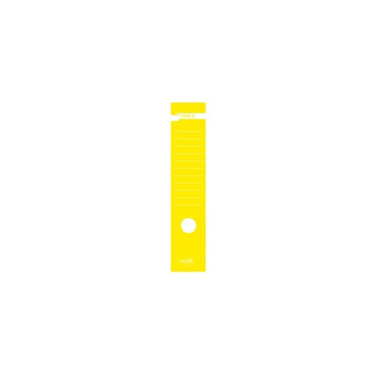 Copridorso CDR C - carta autoadesiva - 7 x 34,5 cm - giallo - Sei Rota - conf. 10 pezzi