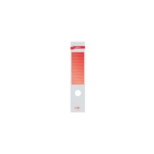 Copridorso CDR S - carta autoadesiva - 7 x 34,5 cm - rosso - Sei Rota - conf. 10 pezzi