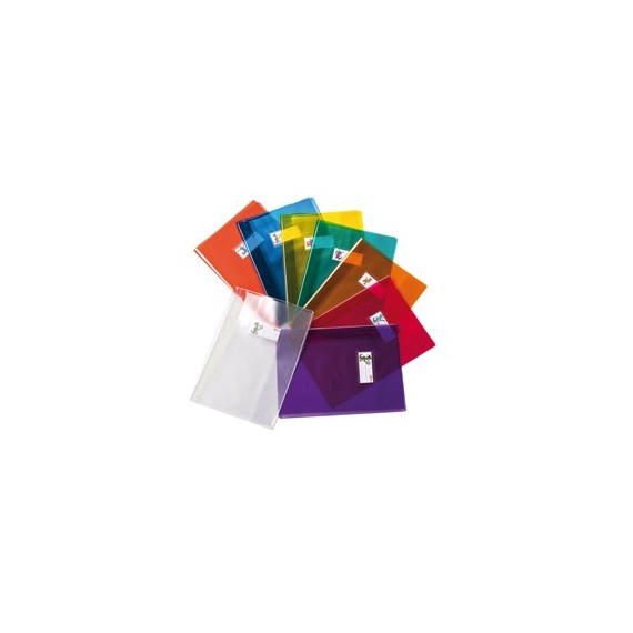 Coprimaxi Cristallo 14 - c/alette e portanome - A4 - PVC - blu - Ri.Plast