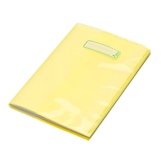 Copriquaderno con etichetta - coprimaxi A4 in Eco-Polietilene - 140 ?m CoLibrì giallo - CM090TY