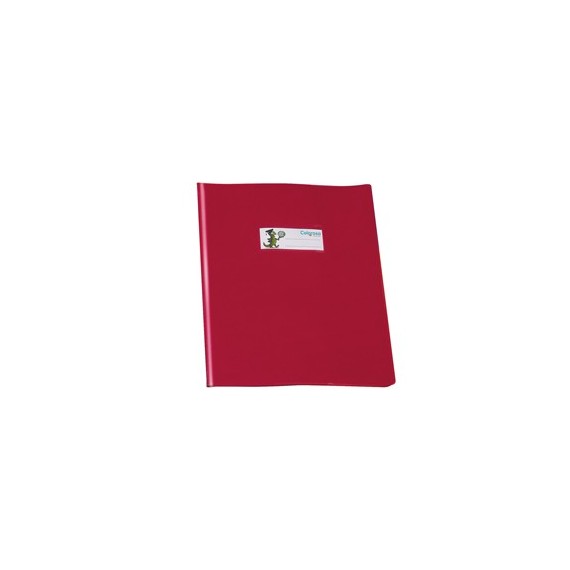 Copriquaderno coprente GreenLine - c/alette - A5 - lucido - PVC - rosso - Ri.Plast
