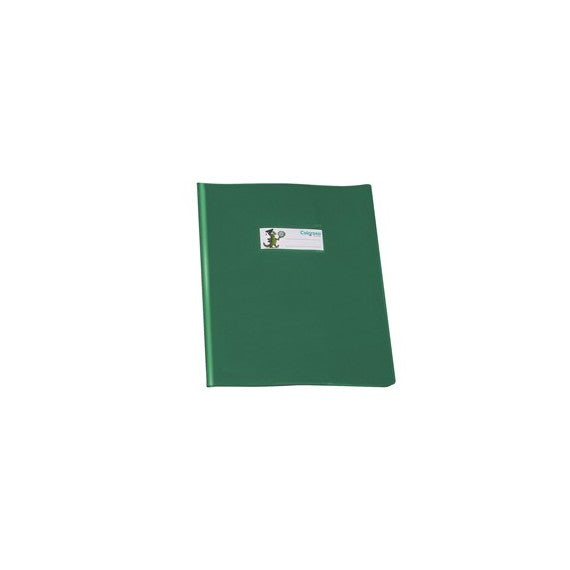 Copriquaderno coprente GreenLine - c/alette - A5 - lucido - PVC - verde - Ri.Plast