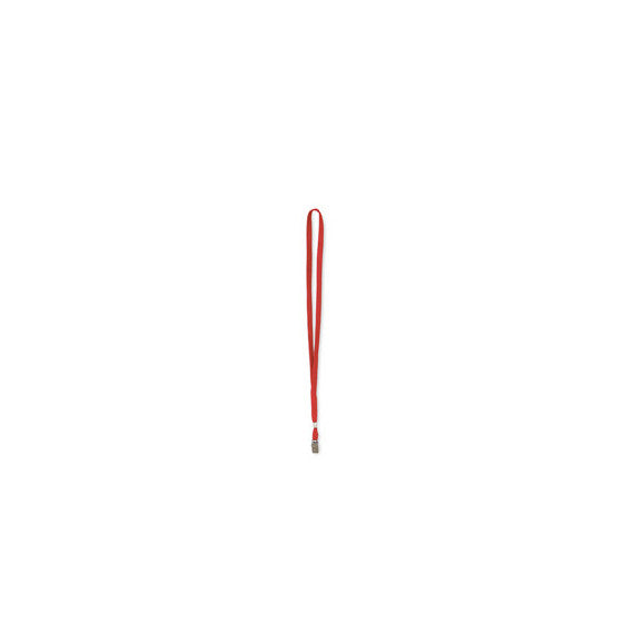 Cordoncino per portabadge - 49 x 1 cm - rosso - Lebez - conf. 100 pezzi
