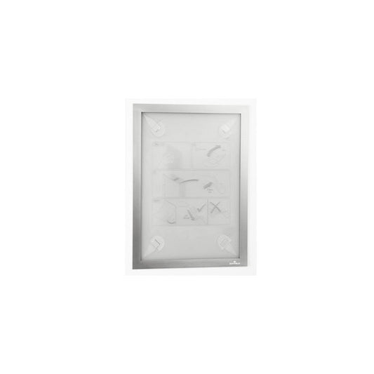 Cornice adesiva - Duraframe Wallpaper - A4 - 21 x 29,7 cm - argento - Durable