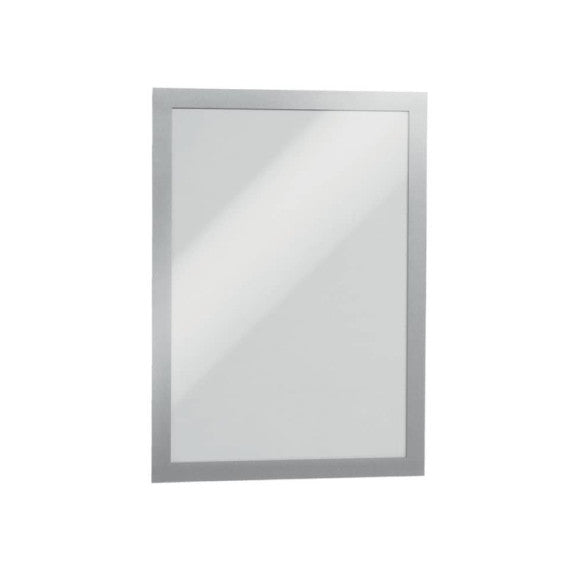 Cornice espositiva adesiva DURABLE DURAFRAME® A4 - argento conf. 10 pezzi  - 4882-23