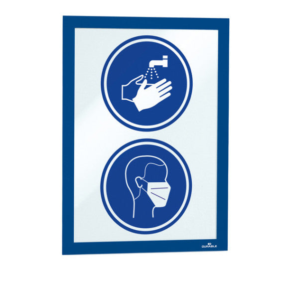 Cornice espositiva Duraframe® - A4 - 21 x 29,7 cm - blu - Durable