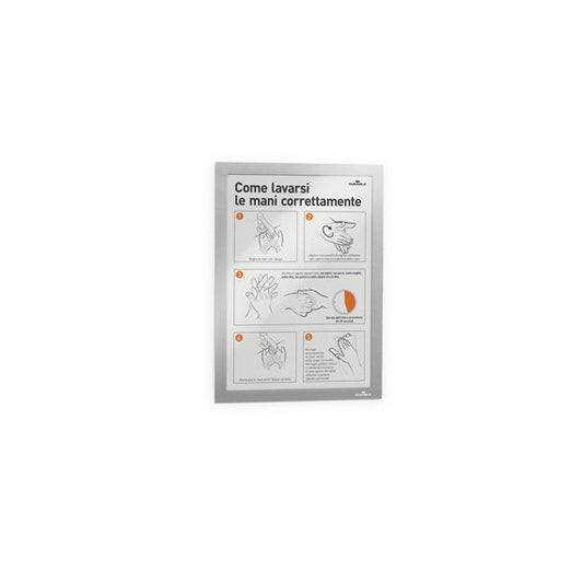 Cornice espositiva Duraframe® - A4 - 21 x 29,7 cm - silver - Durable