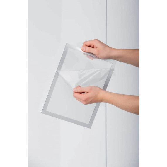 Cornici autofissanti DURABLE DURAFRAME® SUN A3 argento metallizzato 323x446mm  conf. 2 - 484223