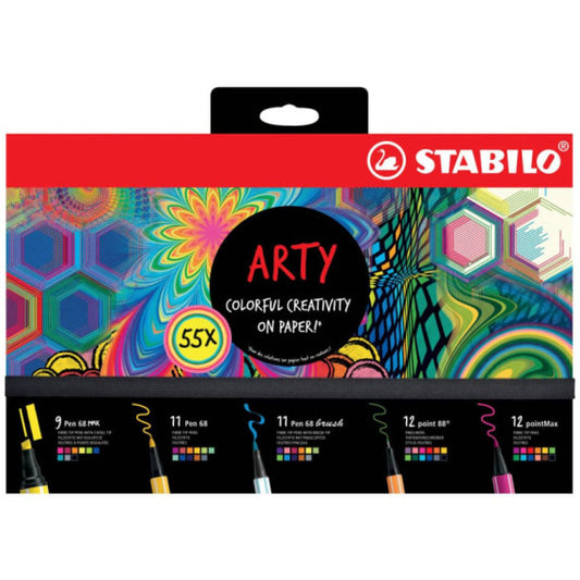 Creative Set Stabilo Pen 68 - conf. 55 pz - 77/6-3-20