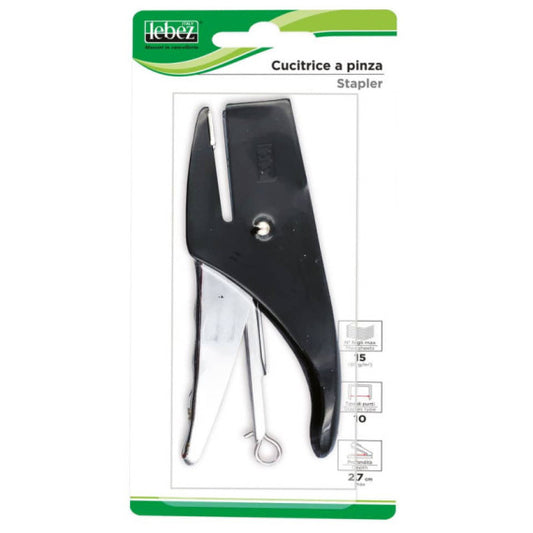 Cucitrice a pinza Lebez 5095 in blister 16 fogli cucitura 4,5 cm - assortiti - 5433