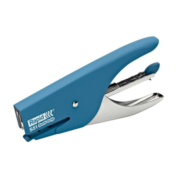 Cucitrice a pinza Rapid S51 SUPREME Soft Grip fino a 15 fogli blu 10538742