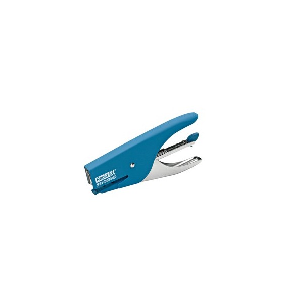 Cucitrice a pinza Rapid Supreme S51 Soft Grip - azzurro - Rapid