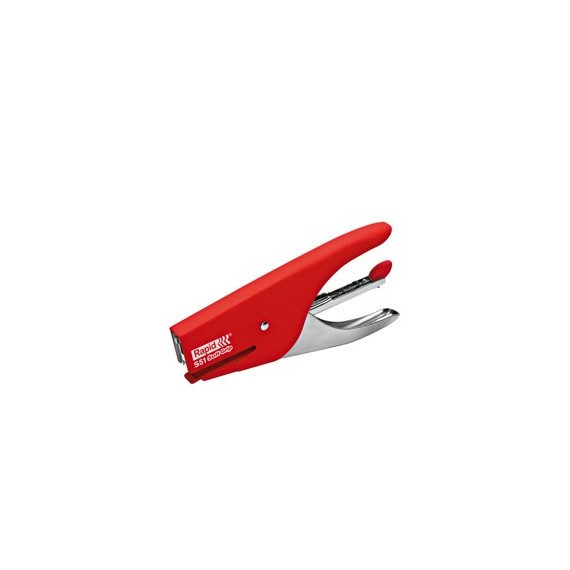 Cucitrice a pinza Rapid Supreme S51 Soft Grip - rosso - Rapid