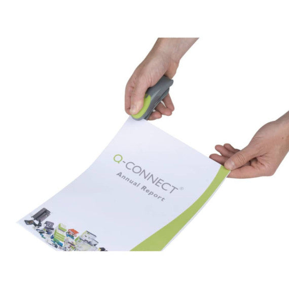 Cucitrice fino a 12 fogli Q-Connect grigio/verde KF00991