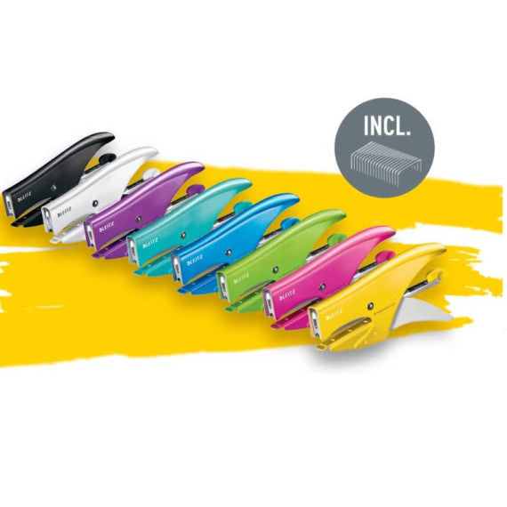 Cucitrice fino a 15 fogli Leitz 5547 WOW acqua marina metallizzato 55472051