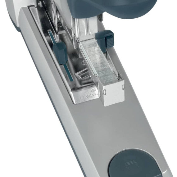 Cucitrice punto piatto per alti spessori max 120 fogli Leitz 5553 grigio metallizzato - 55530084