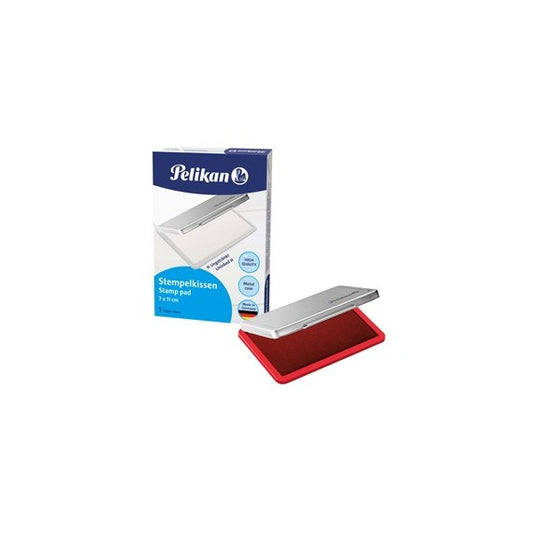 Cuscinetto per timbri - 7 x 11 cm - rosso - Pelikan