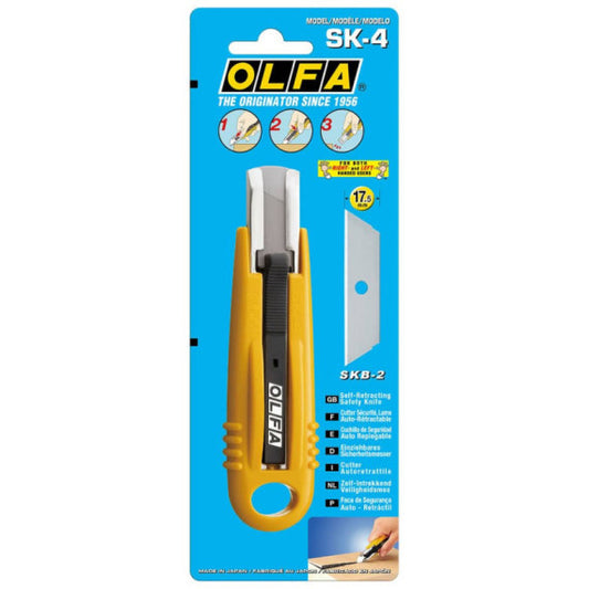 Cutter autoretrattile Niji Olfa con lama rientrante a molla da 18 mm - SK-4