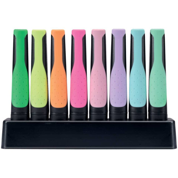 Deskset evidenziatori Stabilo Green Boss Pastel- 2-5 mm - assortiti Conf. 8 pezzi - 6070/08-5