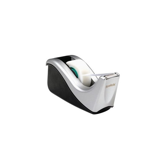 Dispenser C60 per nastri 1,9 cm - 4 rotoli Scotch Magic™ 810 1,9 cm x 33 m inclusi - nero/argento - Scotch