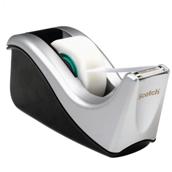 Dispenser C60 per nastri 1,9 cm - 4 rotoli Scotch Magic™ 810 1,9 cm x 33 m inclusi - nero/argento - Scotch