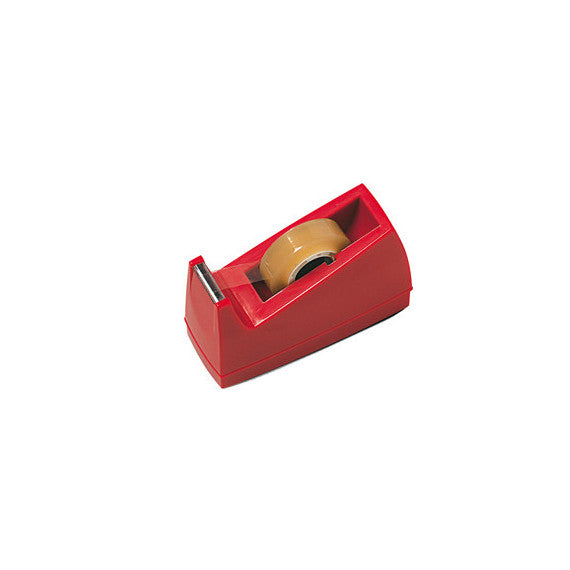 Dispenser per nastro adesivo - 33 m - rosso - Lebez
