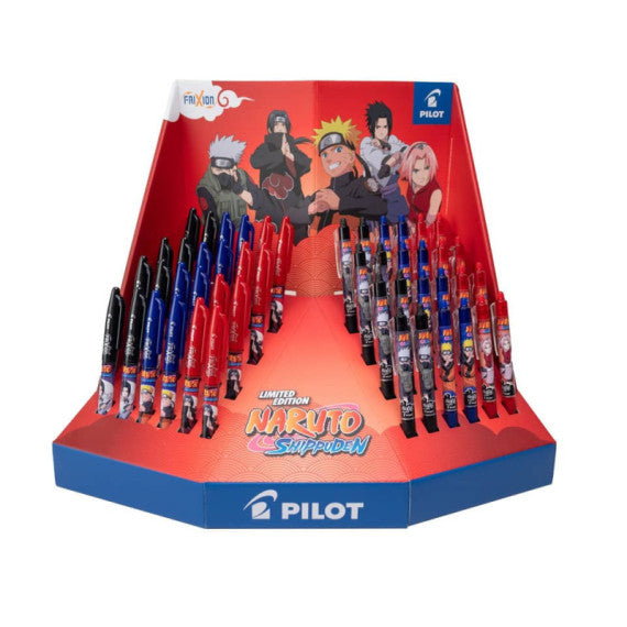 Display 96 penne a sfera Pilot Frixion Ball Naruto limited edition - colori assortiti - 009701
