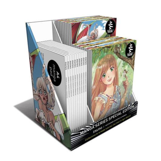 Display da banco album Manga Favini - 30 pezzi - formati assortiti G99X017