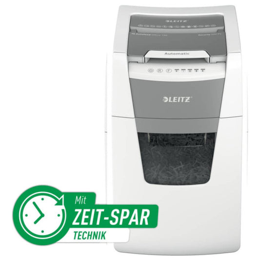 Distruggidocumenti automatico Leitz Office 150 P4 - taglio a frammenti P-4 4x30 mm - 44 L - 80130000