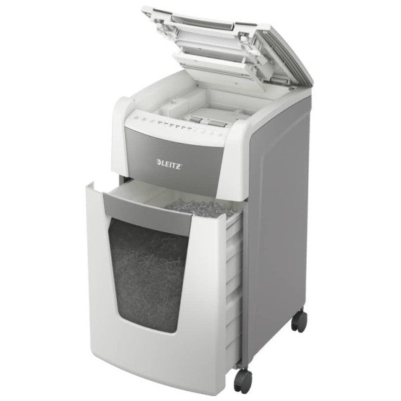 Distruggidocumenti automatico Leitz Office 300 P5 - taglio a frammenti P-5 2x15 mm - 60 L - 80160000
