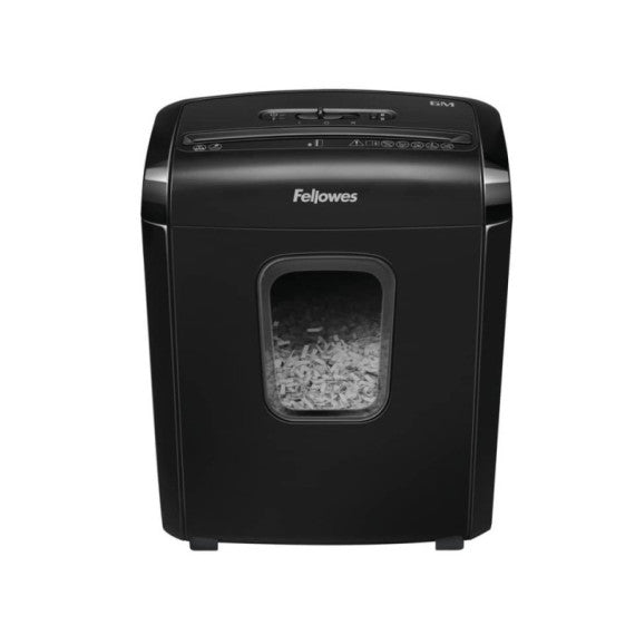 Distruggidocumenti Fellowes a miniframmento da 4x12 mm - 6 ff - ciclo continuo 5 min - 13 L - 4631101