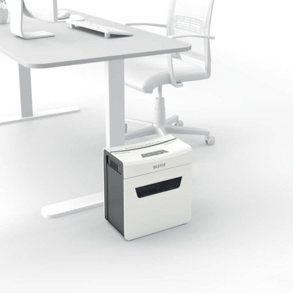 Distruggidocumenti manuale Leitz IQ P4 Protect 6X - 10 L - bianco - 80900000