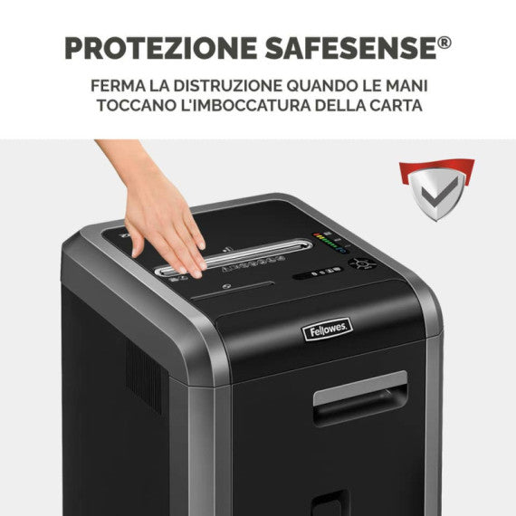 Distruggidocumenti uso frequente FELLOWES Powershred 225Ci P-4 60 L taglio a frammento 4x38 mm - 4622003