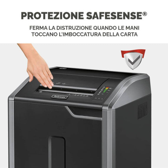 Distruggidocumenti uso frequente FELLOWES Powershred 425Ci P-4 - 114 L taglio a frammenti 4x30 mm - 4698001
