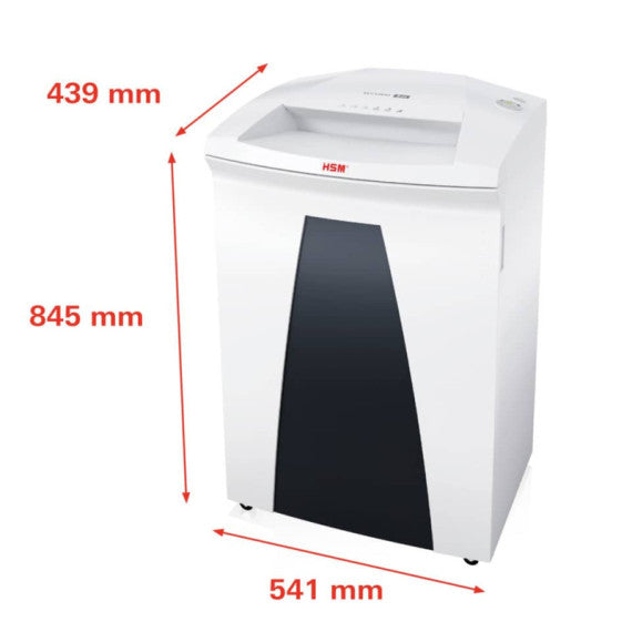 Distruggidocumenti uso frequente HSM SECURIO B34 P-2 - 100 L taglio a strisce 5,8 mm - bianco - 1841111