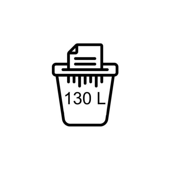 Distruggidocumenti uso frequente HSM SECURIO B35 P-2 - 130 L - taglio a strisce 5,8 mm - bianco1921111