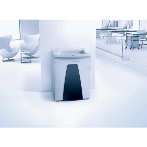 Distruggidocumenti uso frequente HSM SECURIO B35 P-2 - 130 L - taglio a strisce 5,8 mm - bianco1921111