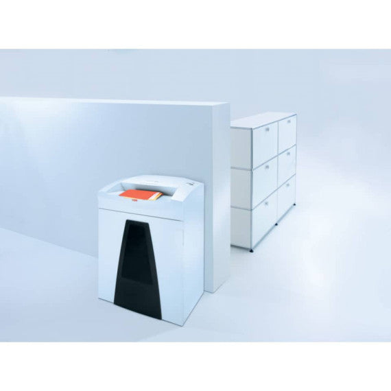 Distruggidocumenti uso frequente HSM SECURIO B35 P-2 - 130 L - taglio a strisce 5,8 mm - bianco1921111