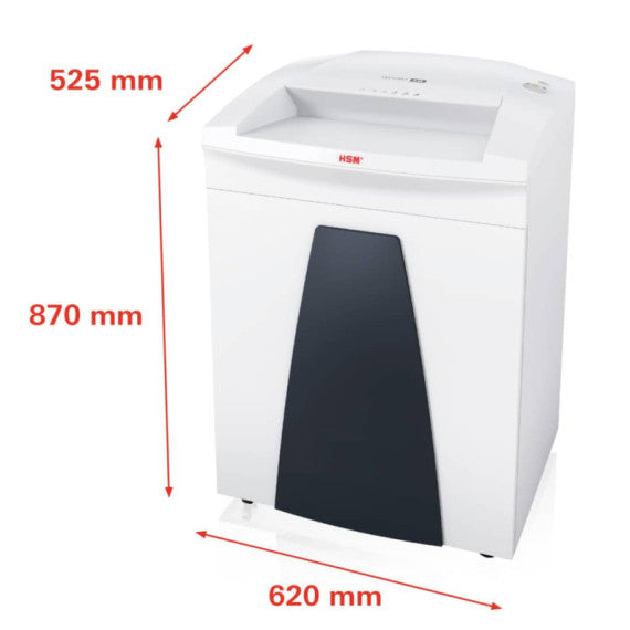Distruggidocumenti uso frequente HSM SECURIO B35 P-2 - 130 L - taglio a strisce 5,8 mm - bianco1921111