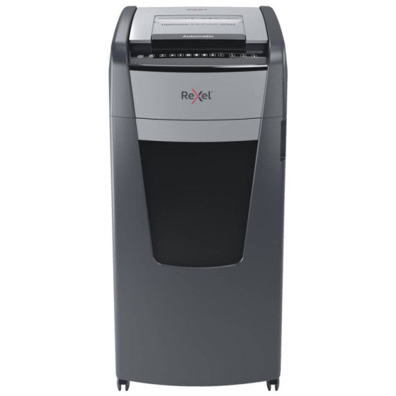 Distruggidocumenti uso frequente Optimum AutoFeed+ 600M EU Rexel P-5 110L taglio a frammenti 2x15 mm - nero - 2020600MEU