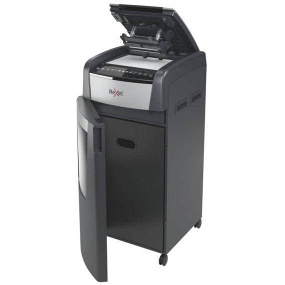 Distruggidocumenti uso frequente Optimum AutoFeed+ 600M EU Rexel P-5 110L taglio a frammenti 2x15 mm - nero - 2020600MEU