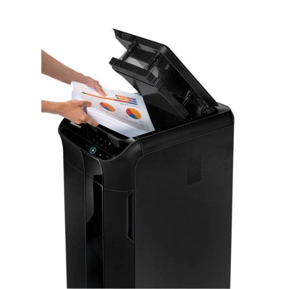 Distruggidocumenti uso frequente  P-4 68 L FELLOWES AutoMax? 350C - taglio a frammenti 4x38 mm nero - 4964101