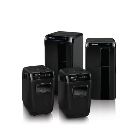 Distruggidocumenti uso moderati FELLOWES AutoMax? 550C - P-4 - 83 L - taglio a frammenti 4x38mm - nero - 4963101