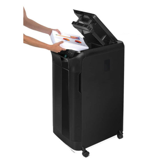 Distruggidocumenti uso moderati FELLOWES AutoMax? 550C - P-4 - 83 L - taglio a frammenti 4x38mm - nero - 4963101