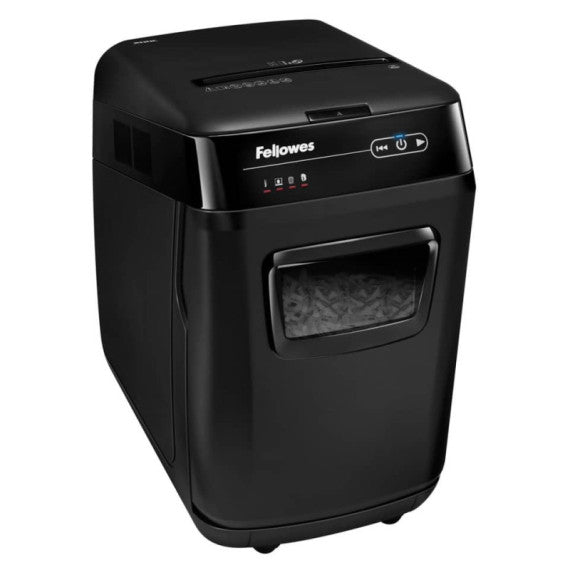 Distruggidocumenti uso moderato FELLOWES AutoMax? 200C - P-4 - 32 L - taglio a frammenti 4x38 mm - nero - 4653602