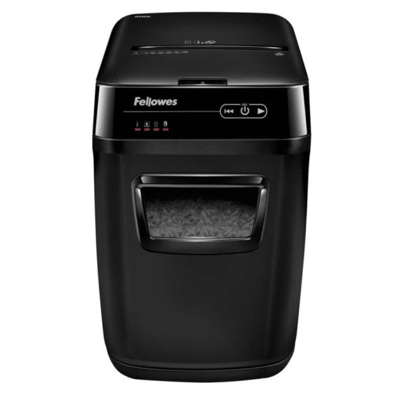 Distruggidocumenti uso moderato FELLOWES AutoMax? 200C - P-4 - 32 L - taglio a frammenti 4x38 mm - nero - 4653602