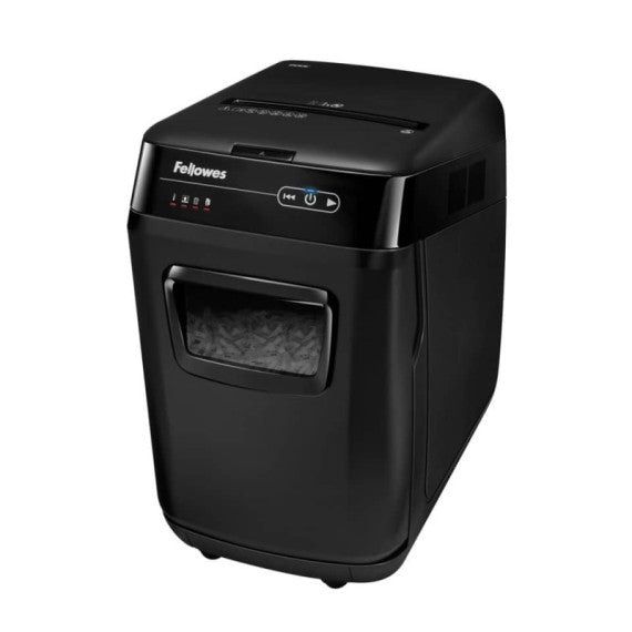 Distruggidocumenti uso moderato FELLOWES AutoMax? 200C - P-4 - 32 L - taglio a frammenti 4x38 mm - nero - 4653602