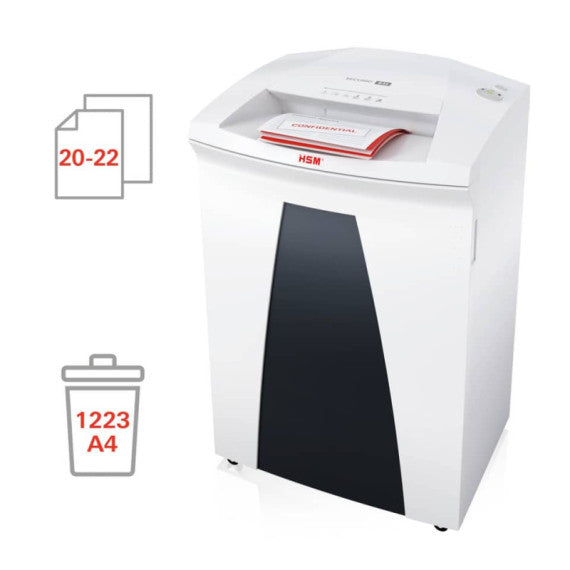 Distruggidocumenti uso moderato HSM SECURIO B34 - P-4 - 100 L - taglio a frammenti 4,5x30 mm - 1843111