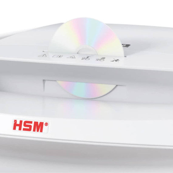 Distruggidocumenti uso moderato HSM SECURIO B35 - P-4 - 130 L - taglio a frammenti 4,5x30 mm - bianco - 1923111