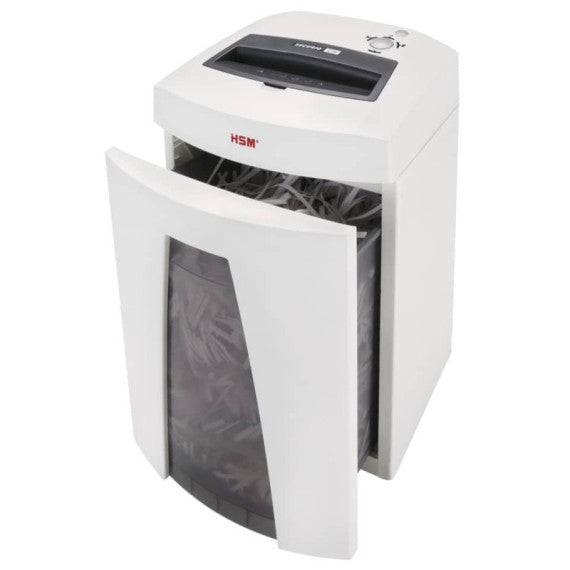 Distruggidocumenti uso moderato HSM SECURIO C18 - P-2 - 25 L - taglio a strisce 5,8 mm - bianco - 1911121